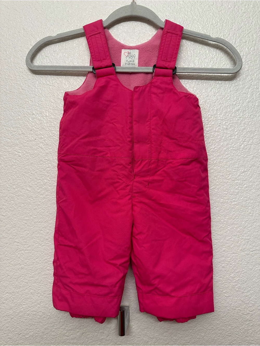 The Children's Place Bright Pink Insulated Snow Bib